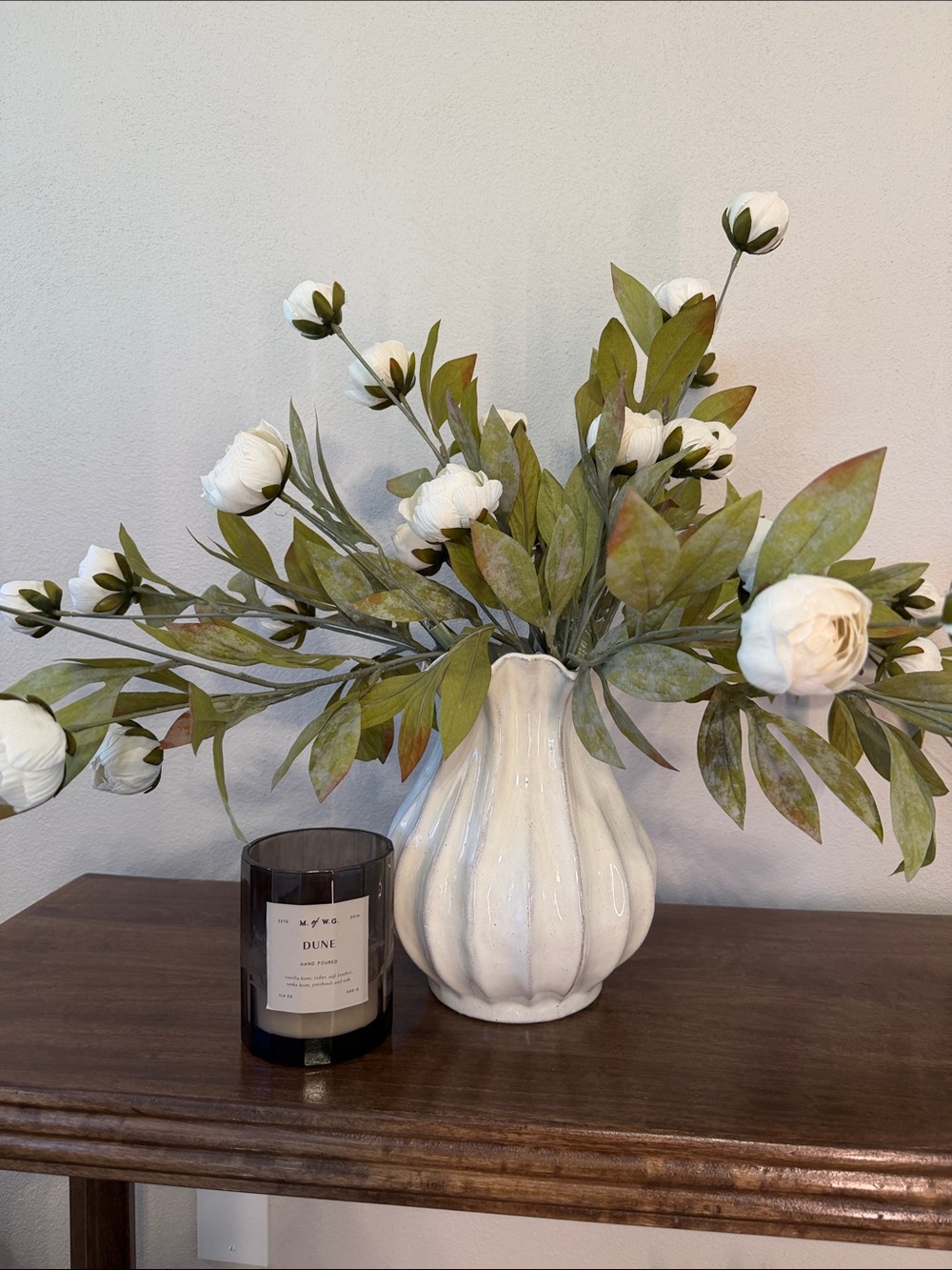 (8) NWT Cream Peony Stems by Ashland
